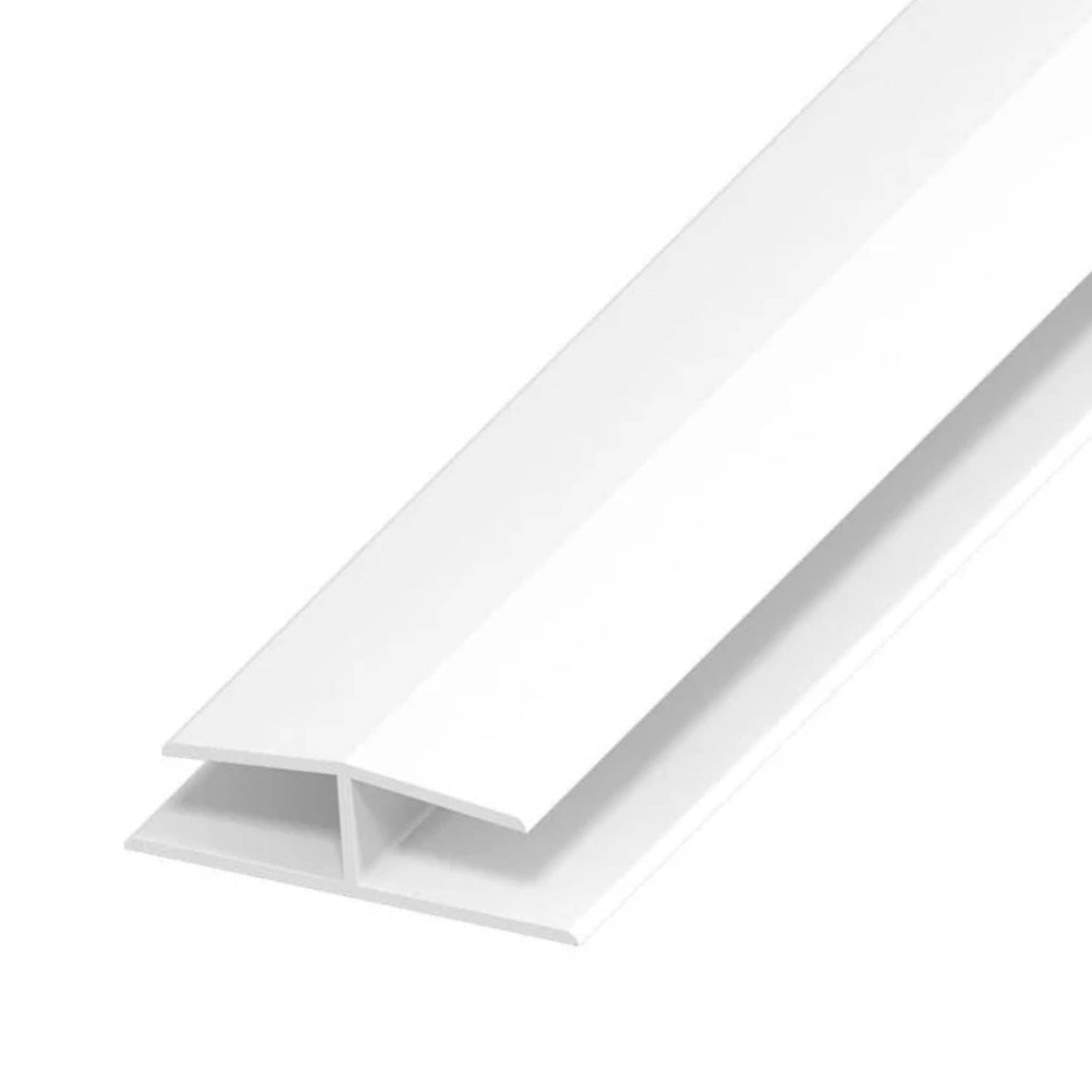 Soffit and Utility Board H Joining Trim White - 5 Metre - Transtools Online