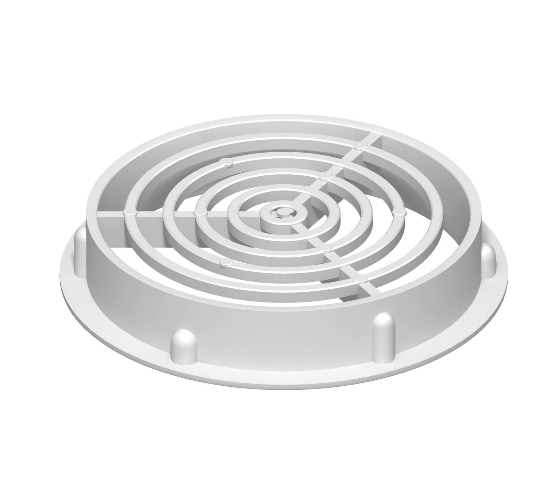 SOFFIT CIRCULAR VENT WHITE - 70MM - Transtools Online