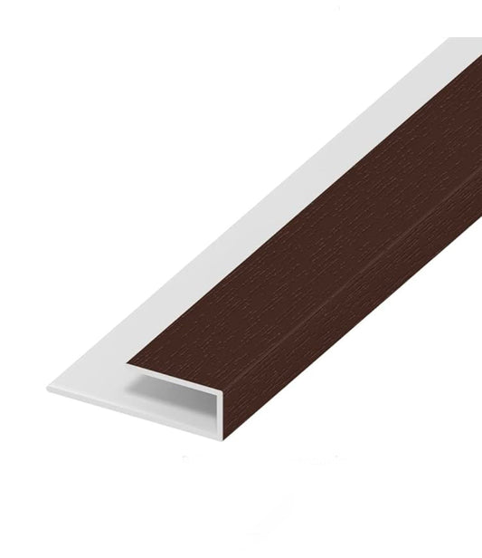 SOFFIT ROSEWOOD STARTER TRIM / U CHANNEL - 5 METRE - Transtools Online