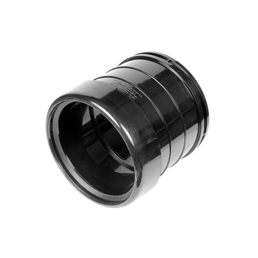 Soil Pipe Coupler Single Socket Black - 110mm - Transtools Online