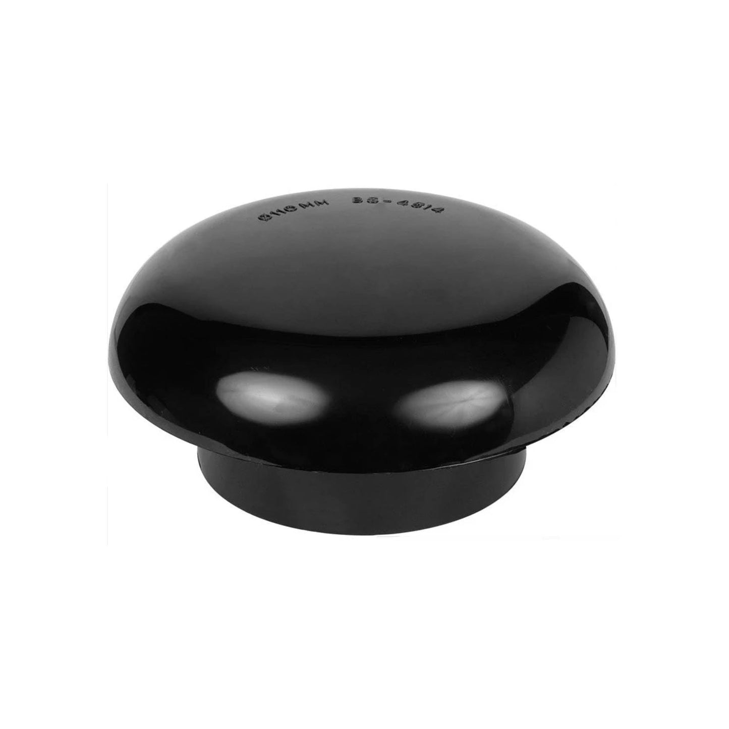 Soil Pipe Mushroom Vent Cowl Black - 110mm - Transtools Online