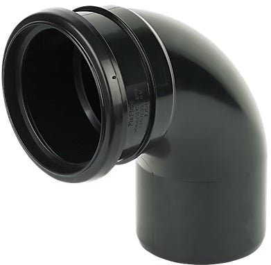 Soil Pipe Single Socket Bend Black Tight 90 Degree - 110mm - Transtools Online