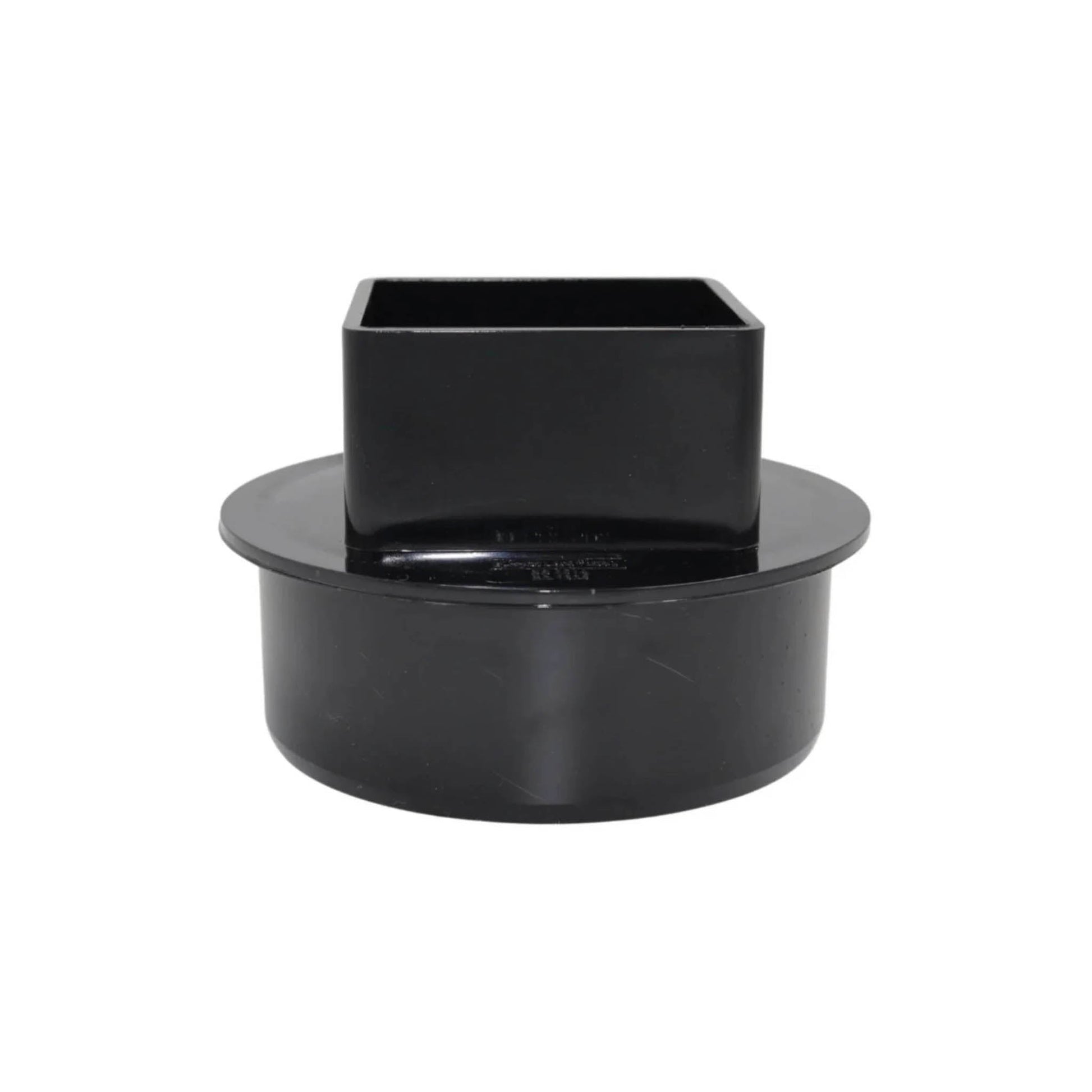 Soil Pipe To Downpipe Square Adaptor Black 110mm - 68mm - Transtools Online