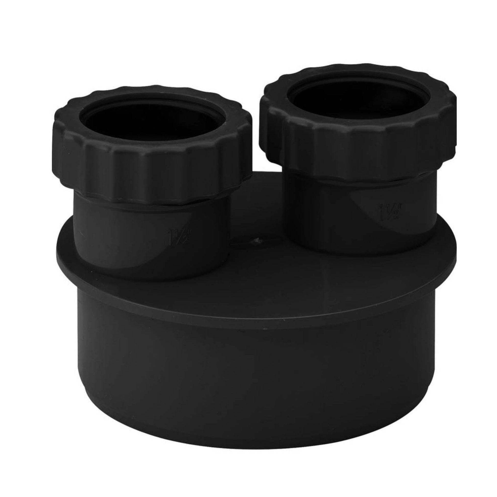 Soil Pipe Waste Adaptor Double Socket Black 40mm and 40mm - Transtools Online