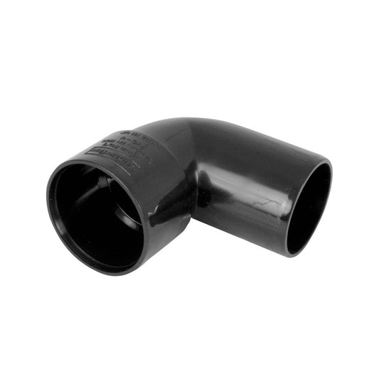 Solvent Weld Black Conversion Bend 90 Degree - 40mm - Transtools Online