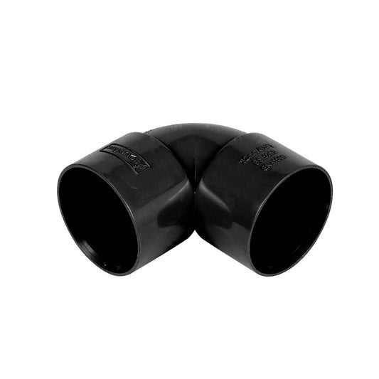 Solvent Weld Black Knuckle Bend 90 Degree - 40mm - Transtools Online