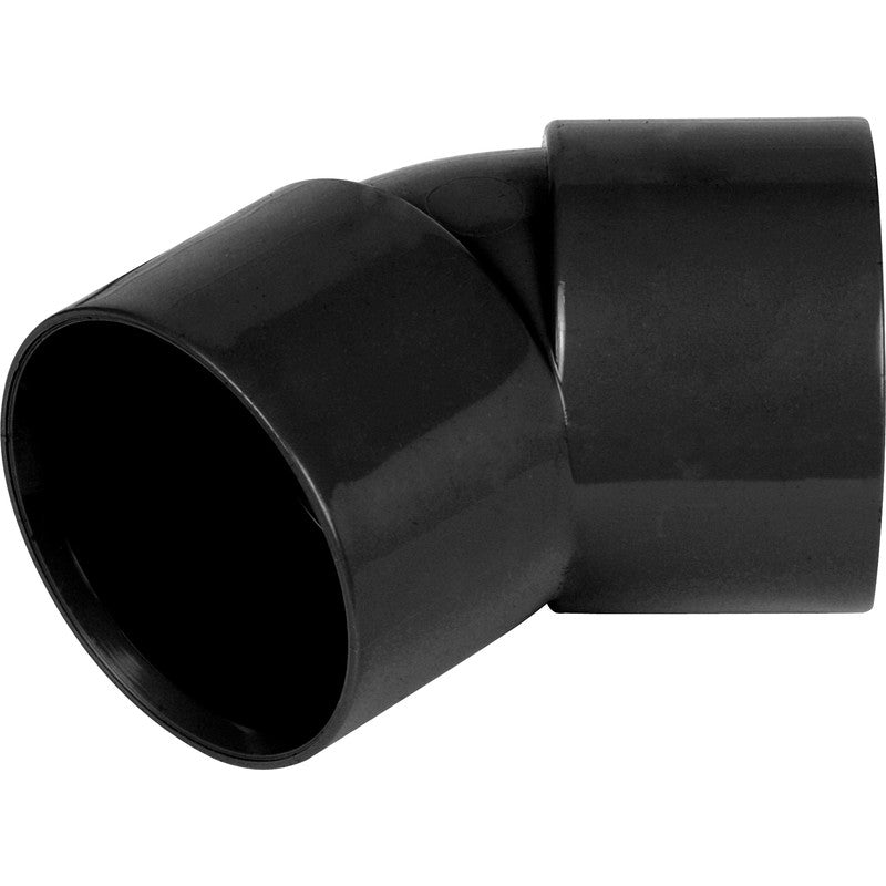 SOLVENT WELD BLACK OBTUSE BEND 135 DEGREE - 40MM - Transtools Online