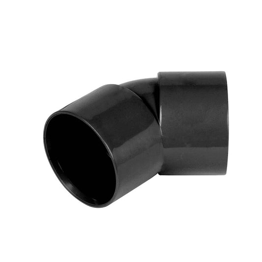 Solvent Weld Black Obtuse Bend 135 Degree - 40mm - Transtools Online