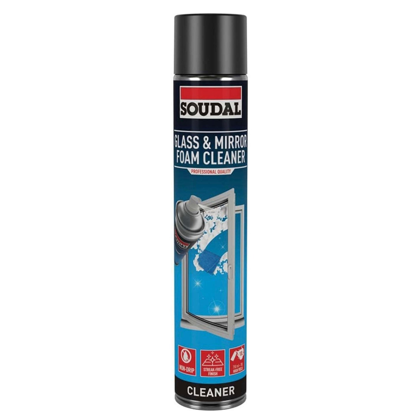 Soudal Glass and Mirror Foam Cleaner - 750ml - Transtools Online