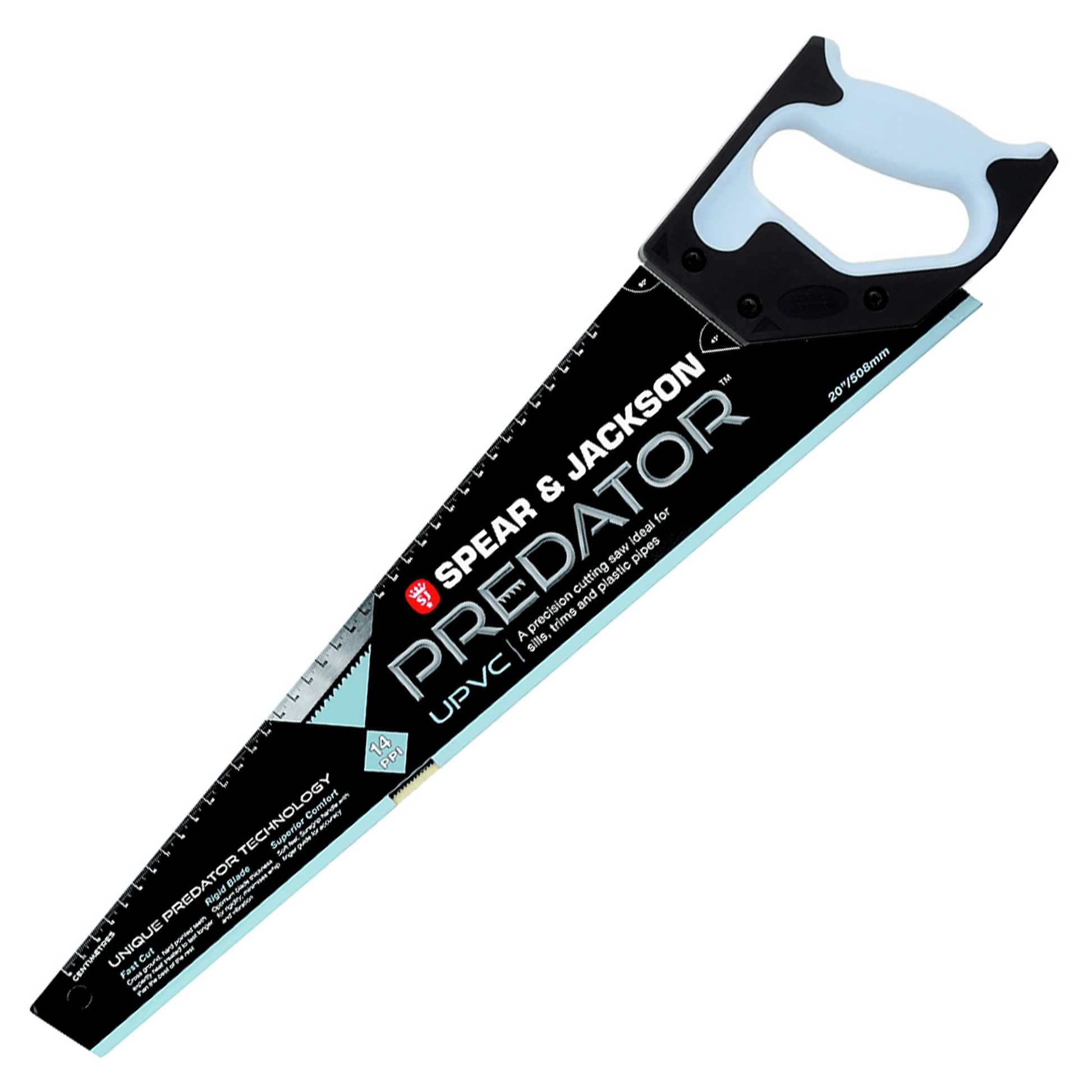 Spear & Jackson Predator Plastic UPVC Saw - 20in with Protective Sleeve