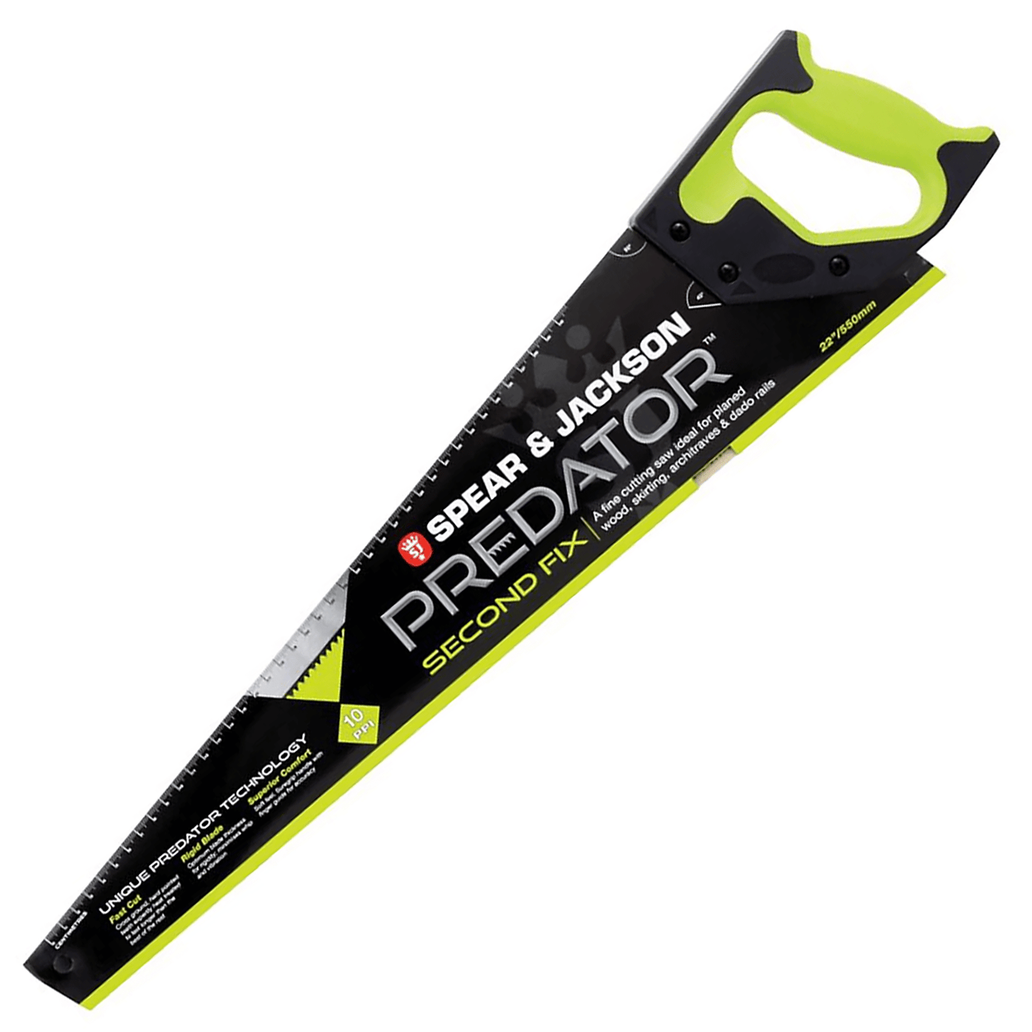 Spear & Jackson Predator Second Fix Saw - 22in in Protective Sleeve