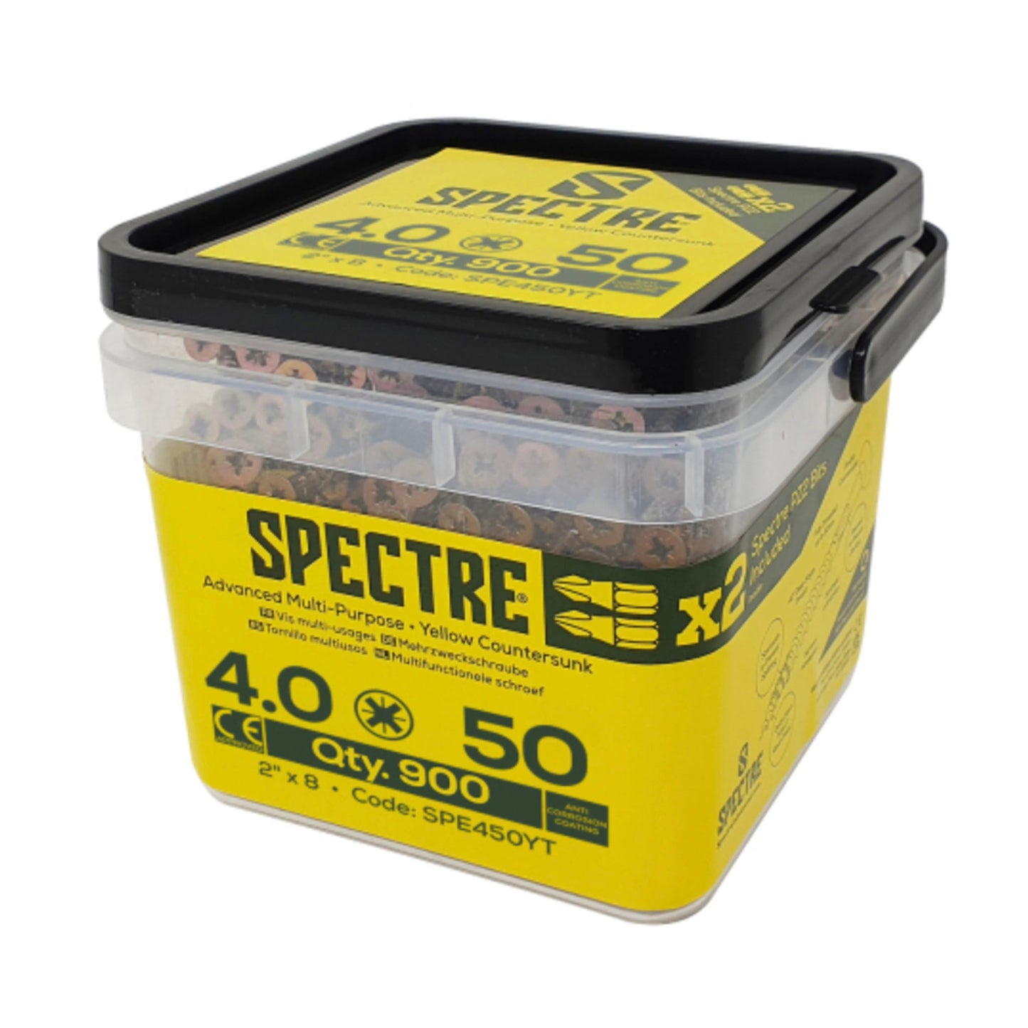 Spectre Advanced Multi - Purpose Woodscrew Tub - Transtools Online