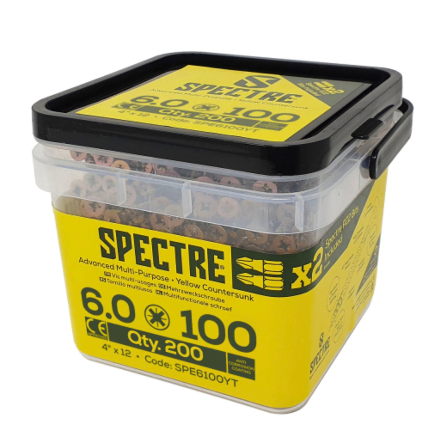 Spectre Advanced Multi - Purpose Woodscrew Tub - Transtools Online