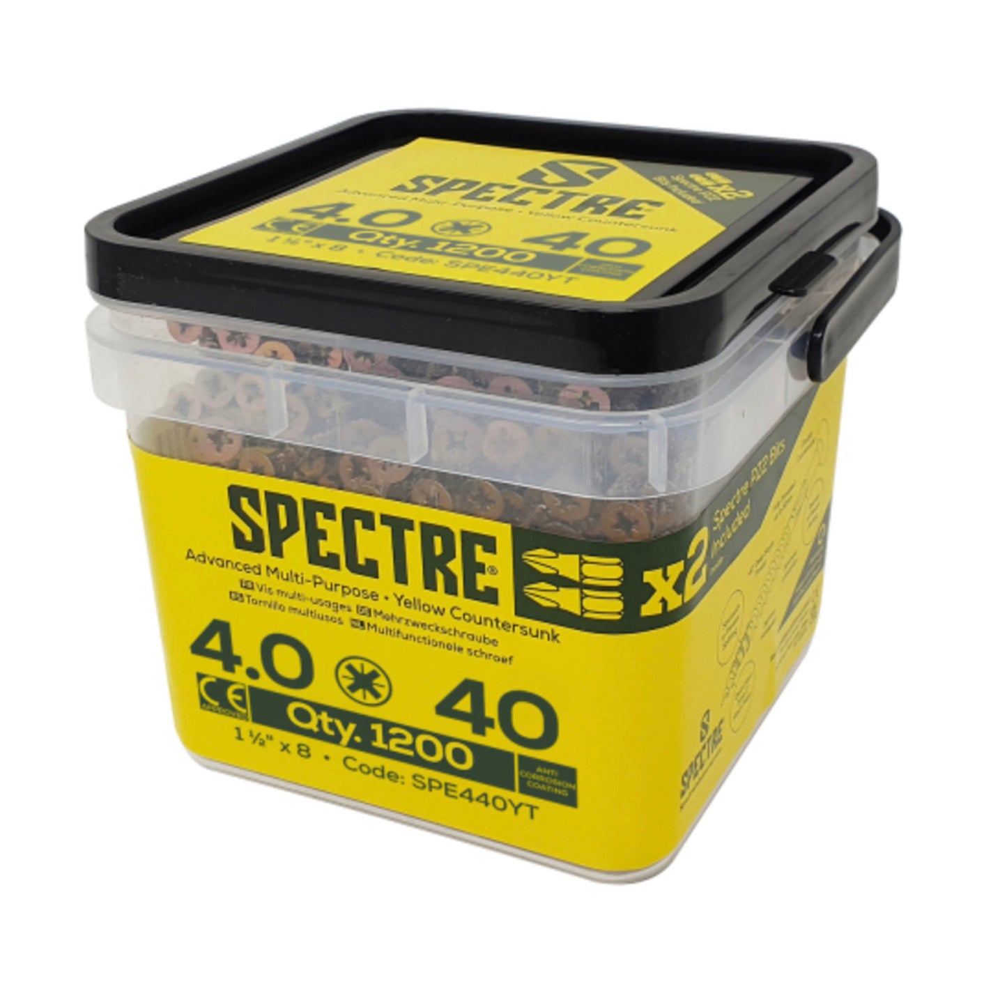 Spectre Advanced Multi - Purpose Woodscrew Tub - Transtools Online