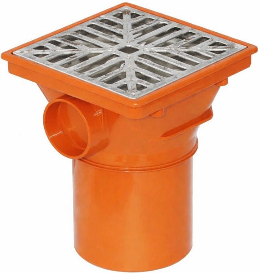Square Aluminium Hopper Gully Grid 150mm x 150mm