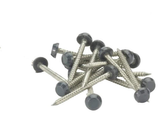 STAINLESS POLYTOP PINS ANTHRACITE GREY 30MM - 200 BOX - Transtools Online