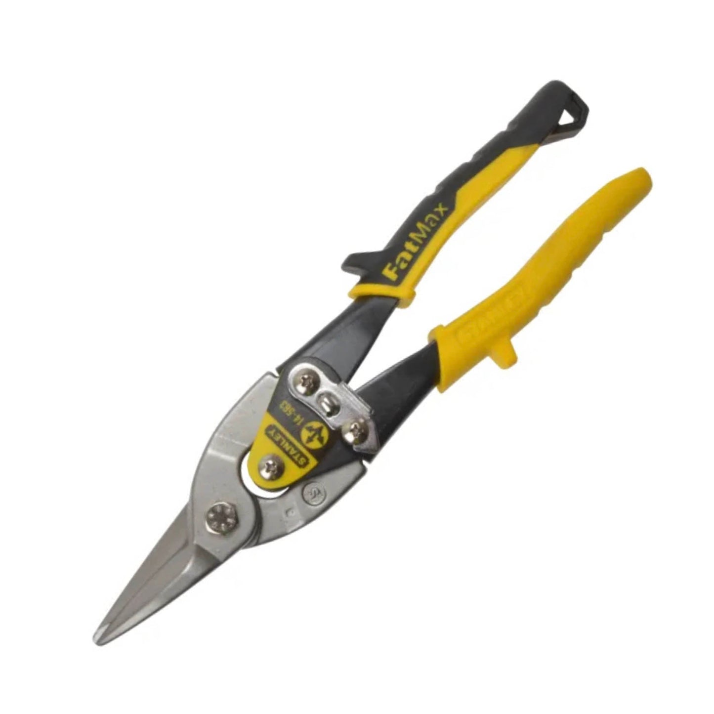 Stanley Yellow Aviation Tin Snips Straight Cut 250mm - Transtools Online