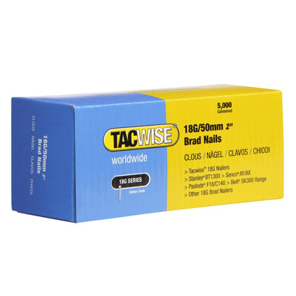 Tacwise 18G Galvanised Smooth Brad Nails 10mm - 50mm