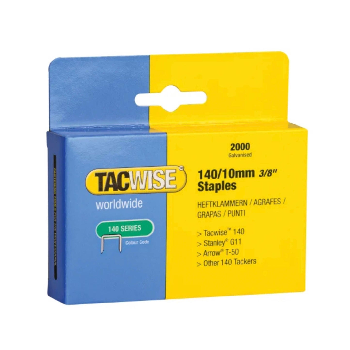 Tacwise Type 140 Series Staples 10mm - 2000 Box - Transtools Online