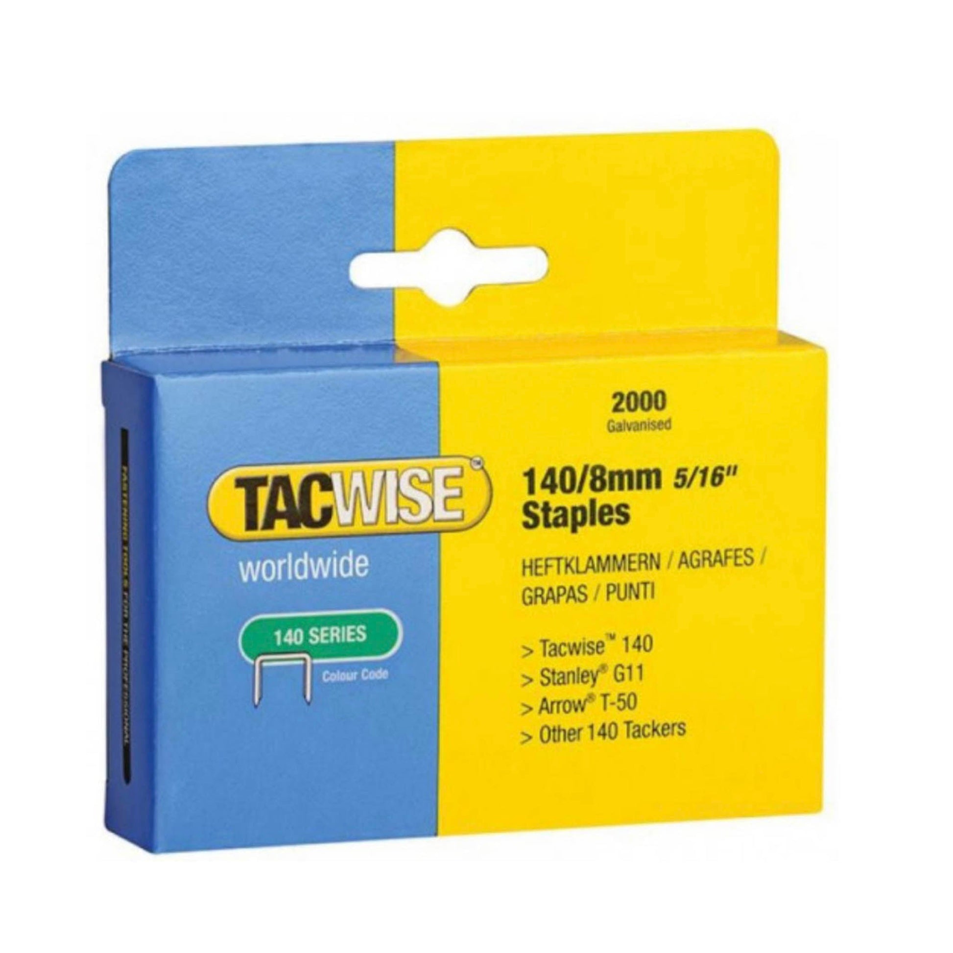 Tacwise Type 140 Series Staples 8mm - 2000 Box - Transtools Online