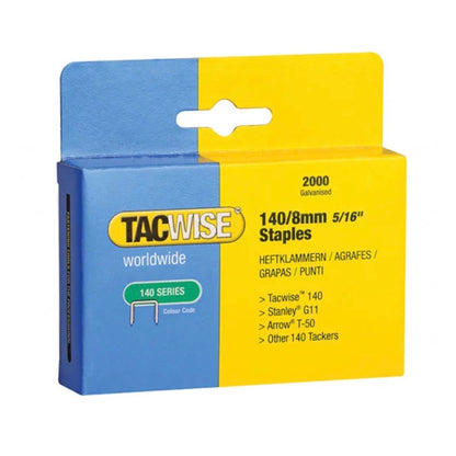 Tacwise Type 140 Series Staples 8mm 2000 Pack