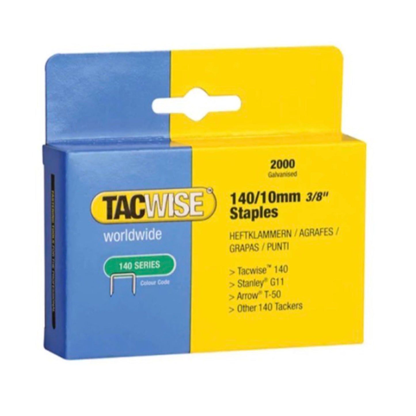 Tacwise Type 140 Series Staples 10mm 2000 Pack