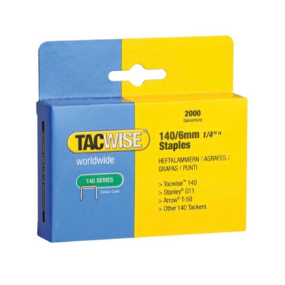 Tacwise Type 140 Series Staples 6mm 2000 Pack