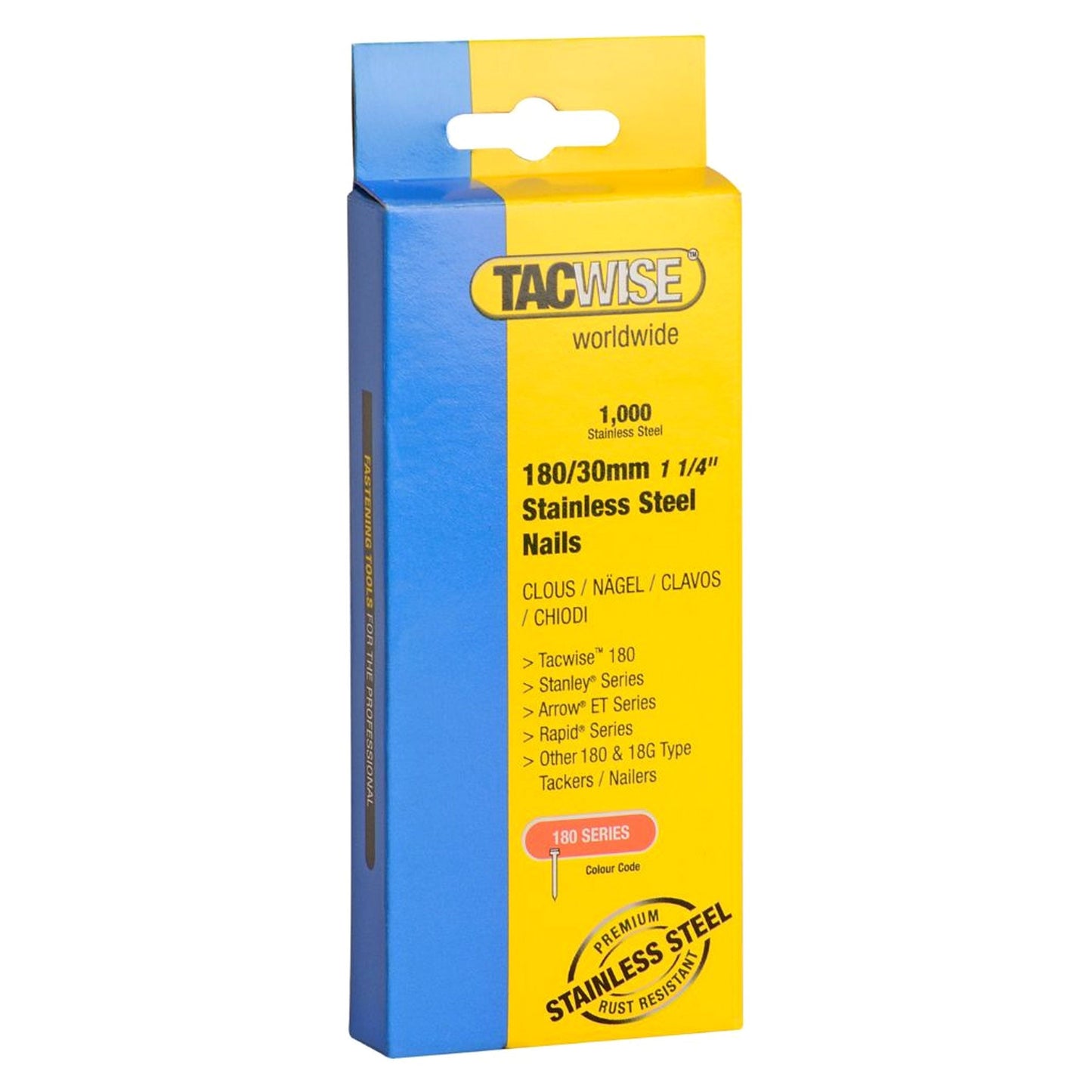 Tacwise Type 180 Collated Brad Nails 18G 20mm - 50mm