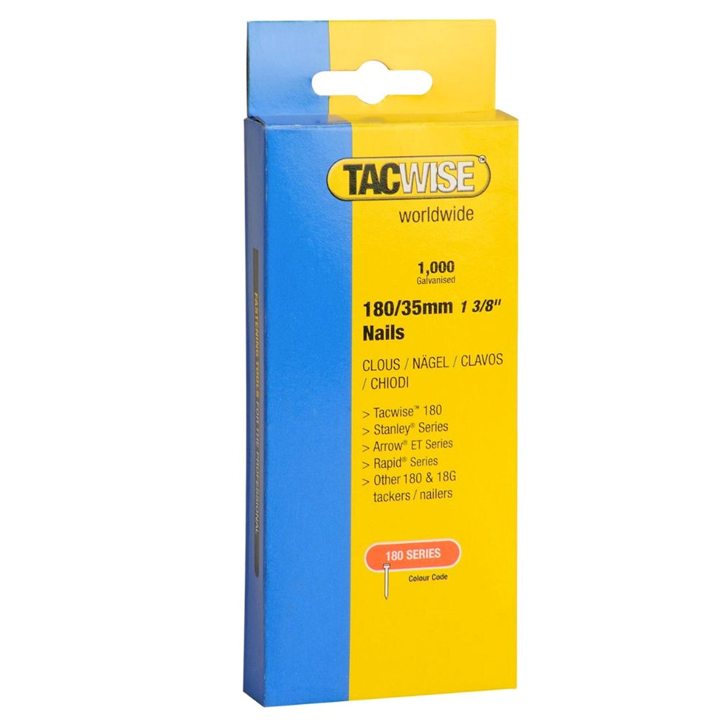 Tacwise Type 180 Collated Brad Nails 18G 20mm - 50mm