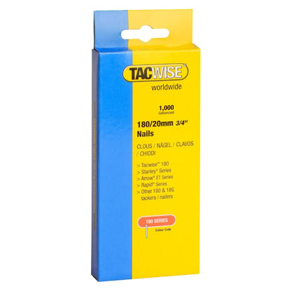 Tacwise Type 180 Collated Brad Nails 18G 20mm - 50mm