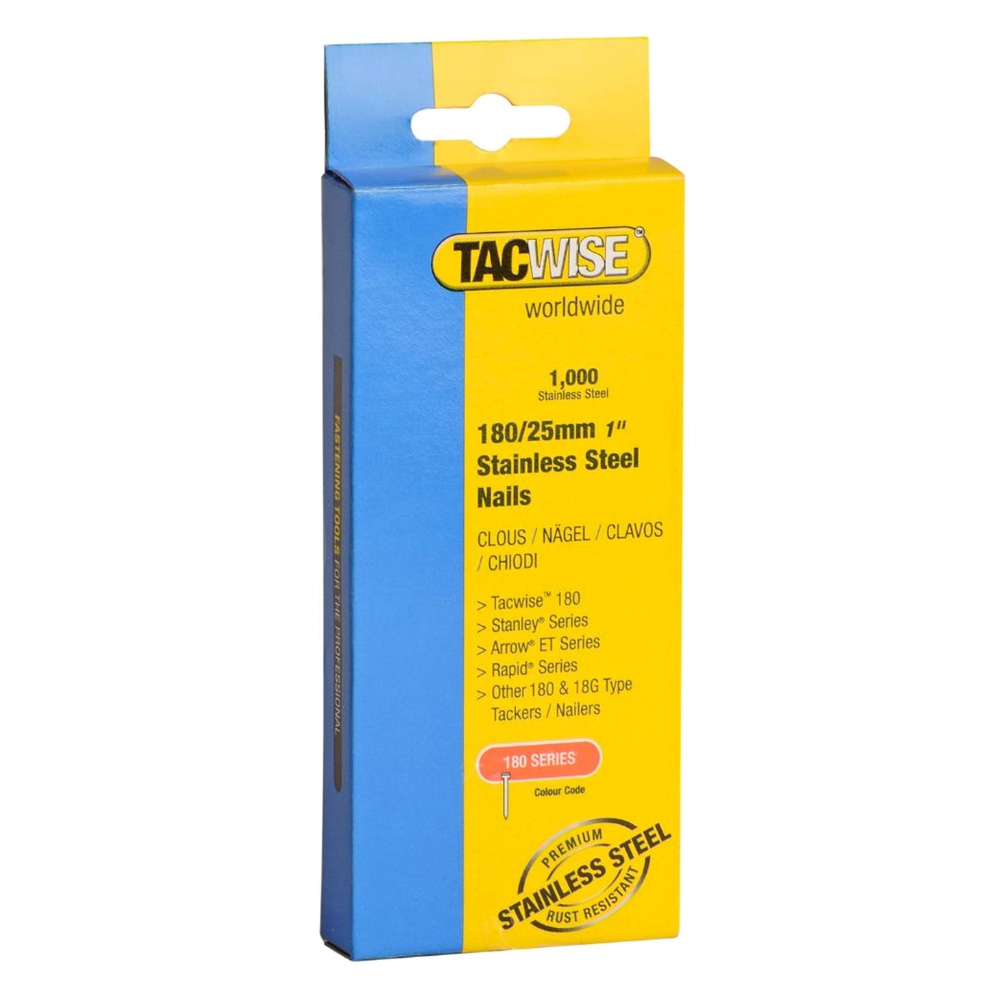 Tacwise Type 180 Collated Brad Nails 18G 20mm - 50mm