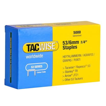Tacwise Type 53 Staples 4mm - 16mm