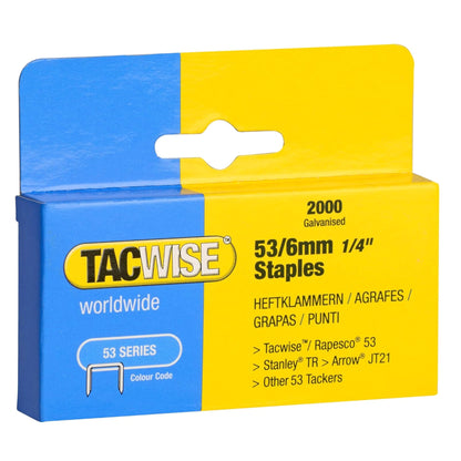 Tacwise Type 53 Staples 4mm - 16mm