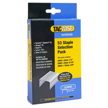 Tacwise Type 53 Staples 4mm - 16mm