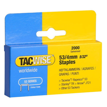 Tacwise Type 53 Staples 4mm - 16mm