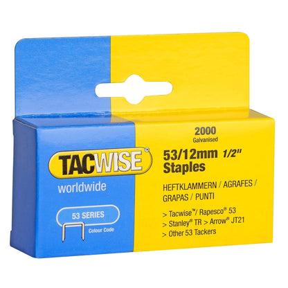 Tacwise Type 53 Staples 4mm - 16mm