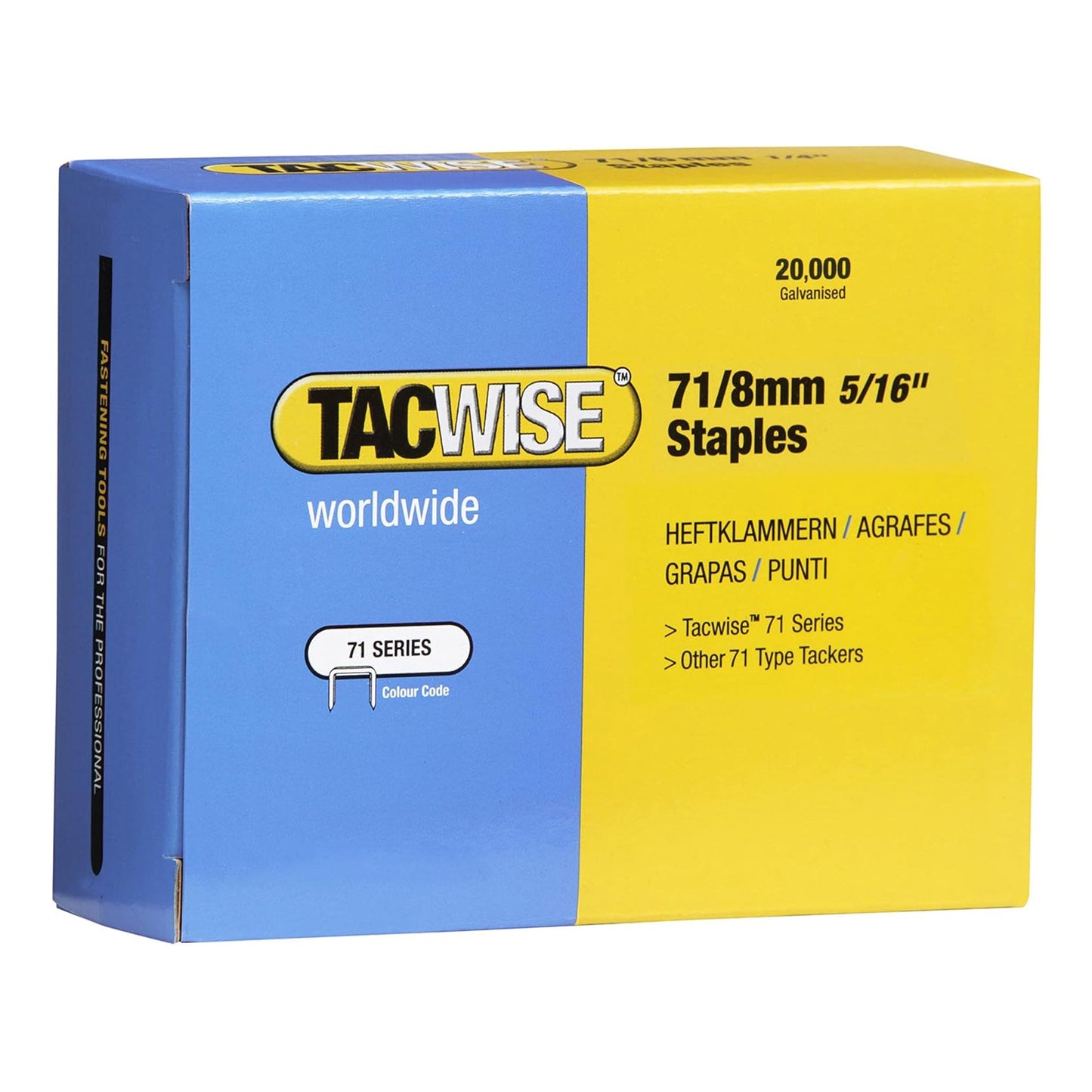 Tacwise Type 71 Series Staples 8mm