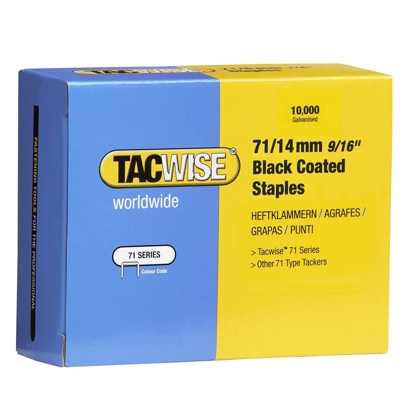 Tacwise Type 71 Series Staples 14mm Black