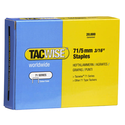 Tacwise Type 71 Series Staples 5mm