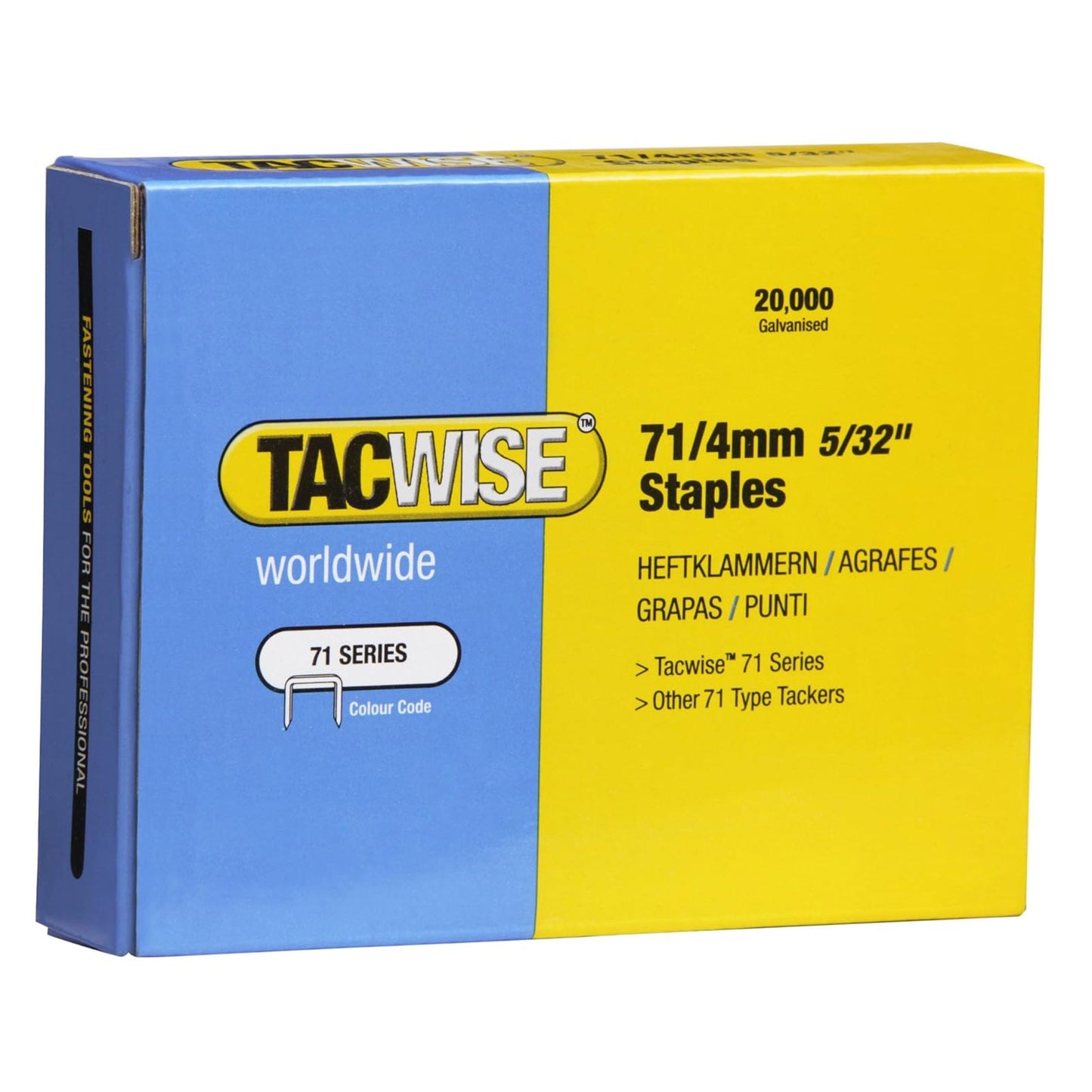 Tacwise Type 71 Series Staples 4mm