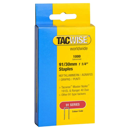 Tacwise Type 91 Staples 18mm - 45mm