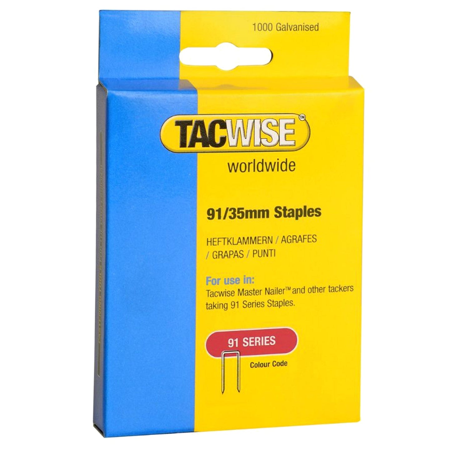 Tacwise Type 91 Staples 18mm - 45mm