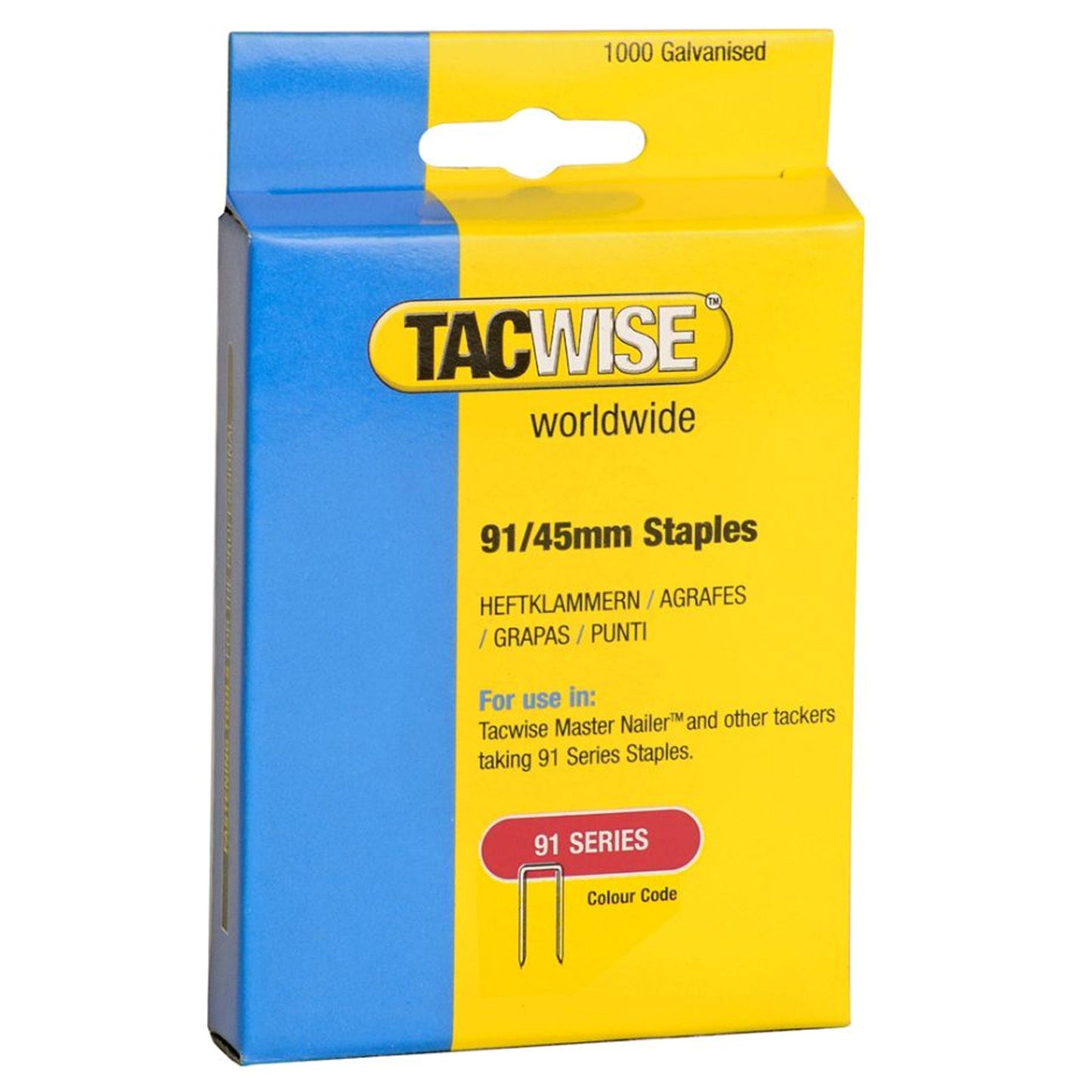 Tacwise Type 91 Staples 18mm - 45mm