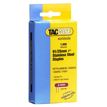 Tacwise Type 91 Staples 18mm - 45mm