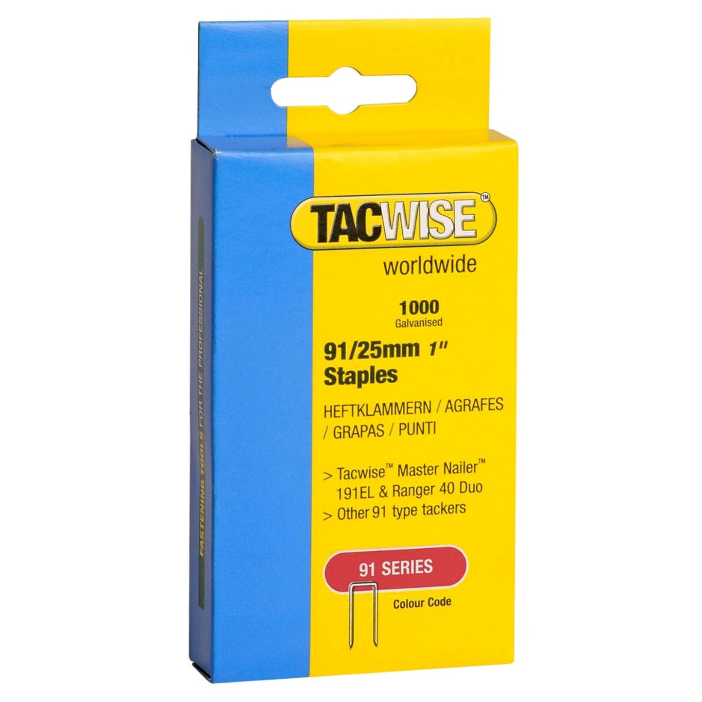 Tacwise Type 91 Staples 18mm - 45mm