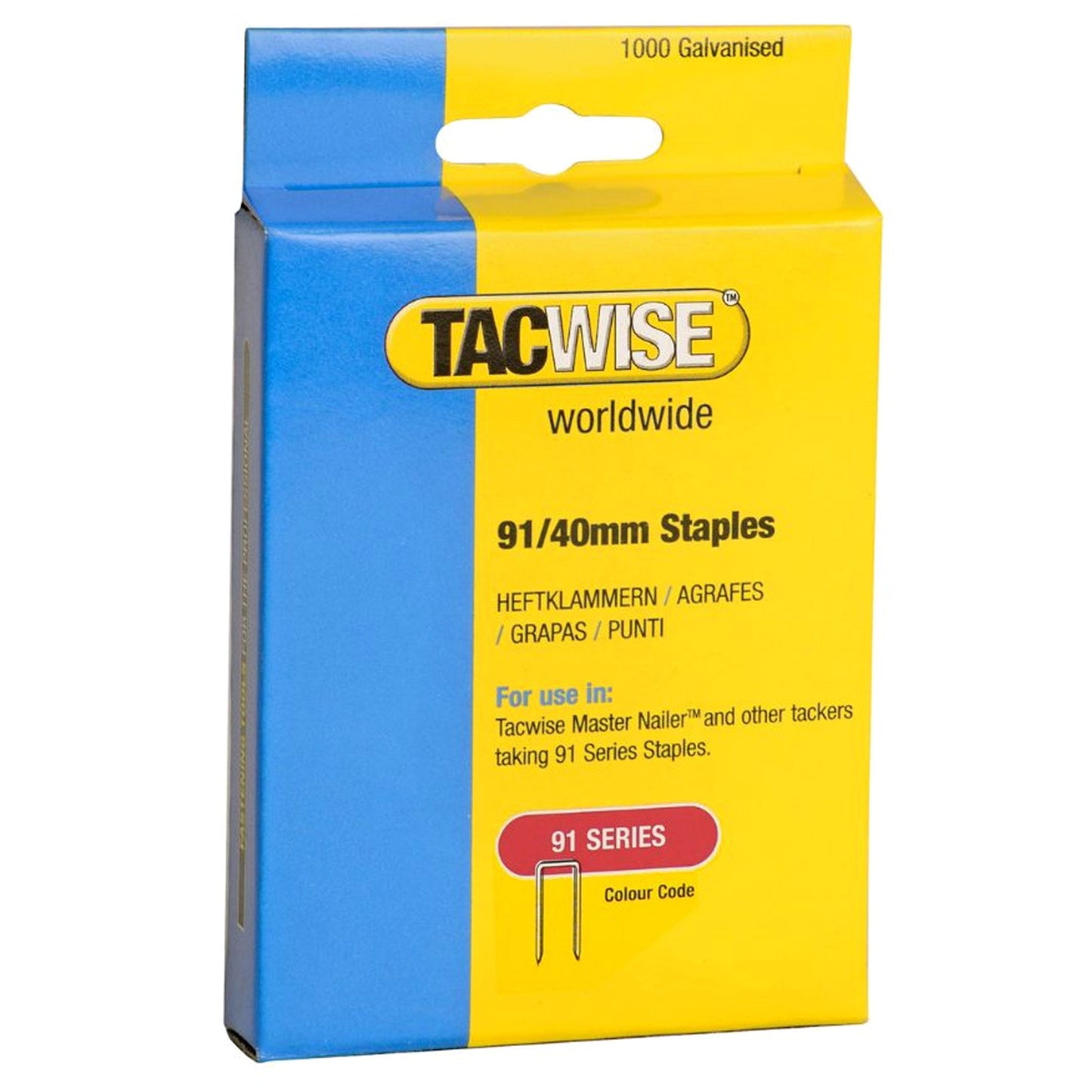 Tacwise Type 91 Staples 18mm - 45mm