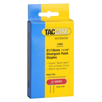 Tacwise Type 91 Staples 18mm - 45mm