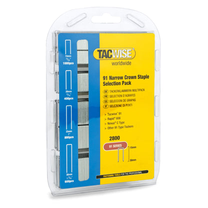 Tacwise Type 91 Staples 18mm - 45mm