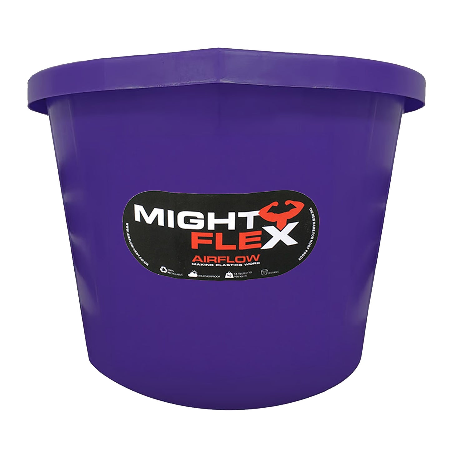 Hoof Proof Mighty Flex Builders And Equestrian Bucket - 3 Gallon Purple
