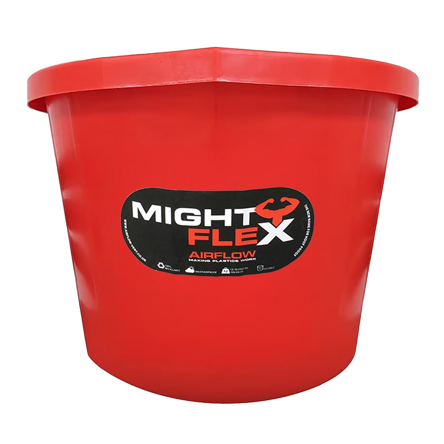 Hoof Proof Mighty Flex Builders And Equestrian Bucket - 3 Gallon Red